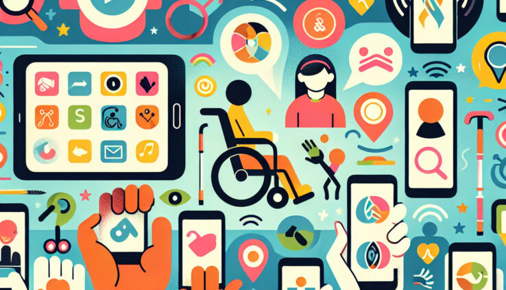 Aplikacje mobilne a dostępność dla osób z niepełnosprawnościami.